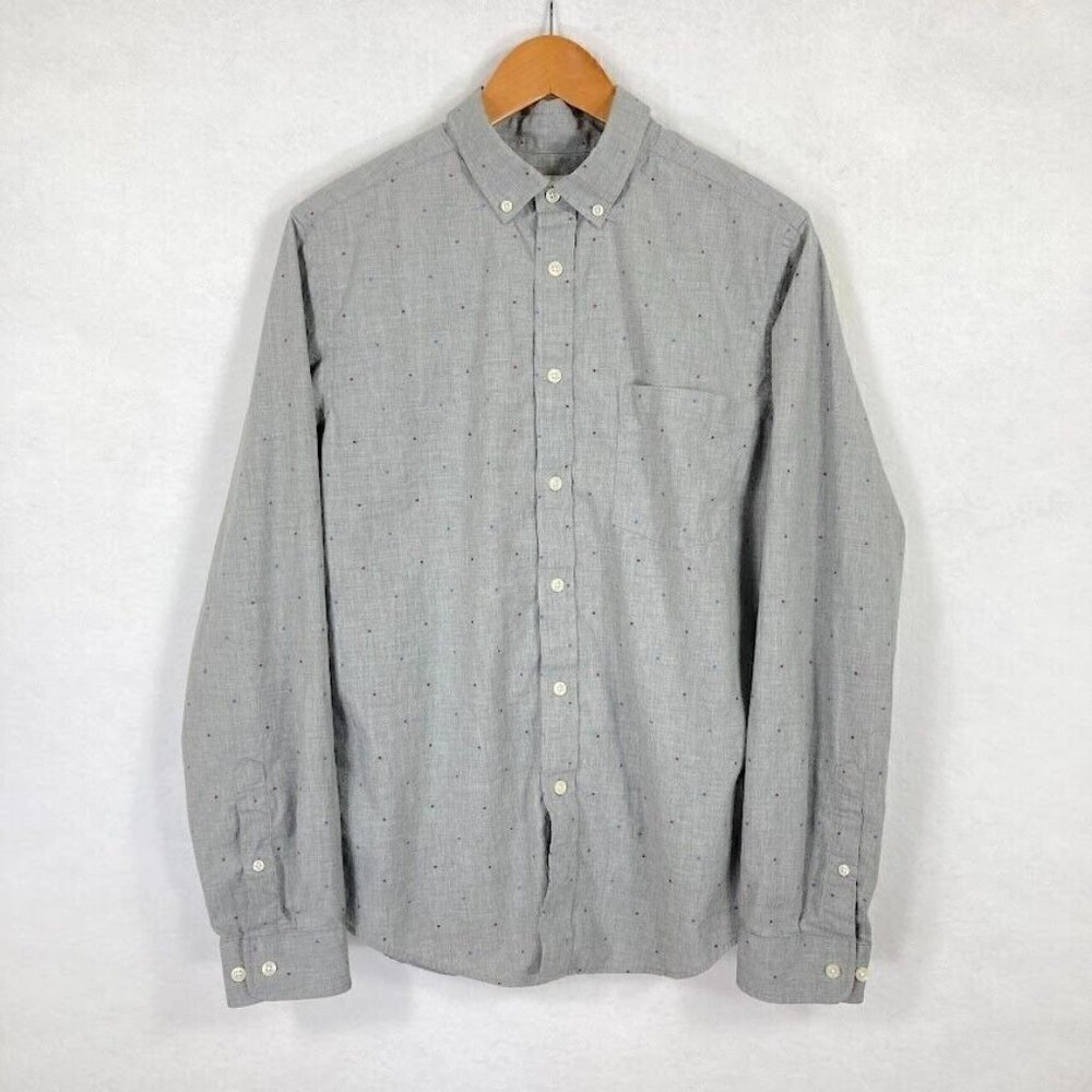 Goodfellow & Co Mens Slim Fit Button Down Shirt Academia Whimsy M